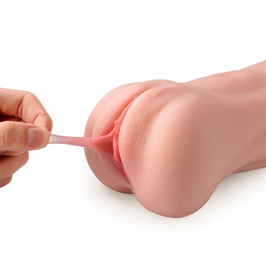 Masturbatore vibrante SHEQU in silicone realistico per piacere intenso